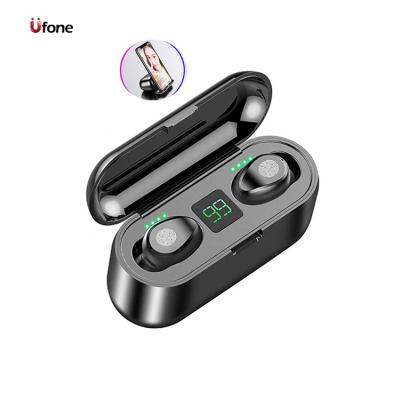 China TWS LCD Stereo Wireless Display (True Wireless Stereo) Ufone 8d 2000mah F9-5 Genuine Mini Bass Earbuds With Charging Case F9 Tws For Huawei for sale