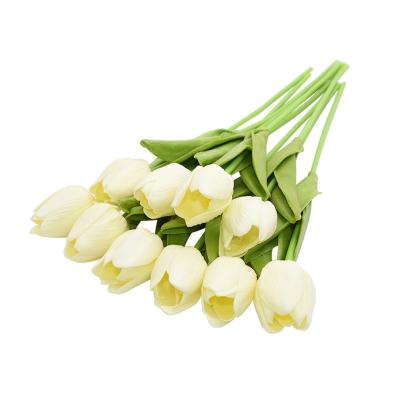 China 2021 Hot Sell Artificial Real Flower Tulip Home Touch Amazon Decor Wedding Party Store Silk Flowers Tulip For Home Silk Decoration for sale