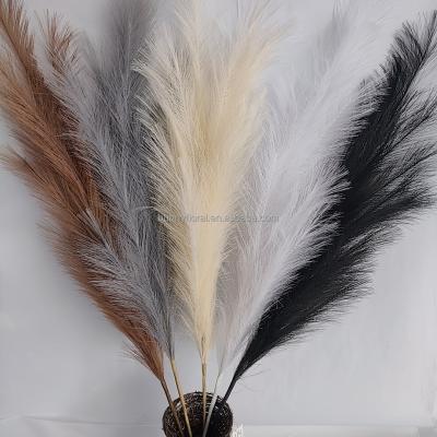 China Natural Growing Pampas Grass Fluffy Color Bunny Flora 2021 Top Selling Fake Pampas Grass Artificial Decorative Pampas Grass Best Artificial for sale