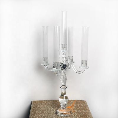 China Excellent 5am modern crystal candelabra k9 giraffe crystal candle holder wholesale for sale