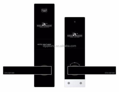 China +Tempered T91 Zinc Alloy Glass Electronic Lock Smart Card Hotel Door Locks for sale