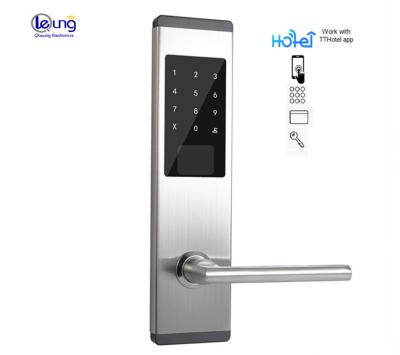 China Apartment TThotel Hotel Tooth Door Lock Smart Card Password Blue Door Lock For Hotel Smart Apartments for sale