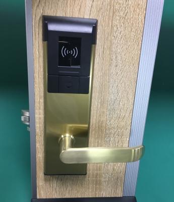 China Stainless Steel+ABS Electric Door Lock Hotel Card Lock With Free Software QL Hotel TAS Electric Lock for sale