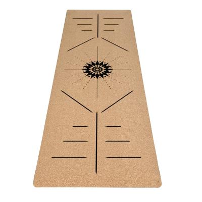 China Wholesale High Quality Premium Cork Exercise Mat Durable Stretch Cork Yoga Mat Custom Made Waterproof Washable Anti-Slip Yoga Mat for sale