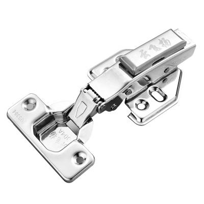 China YONFIA Modern Stainless Steel Kitchen Furniture Fixed Cabinet Hinge Soft Silent Hydraulic Clip On Wardrobe Cabinet Door Hinges for sale