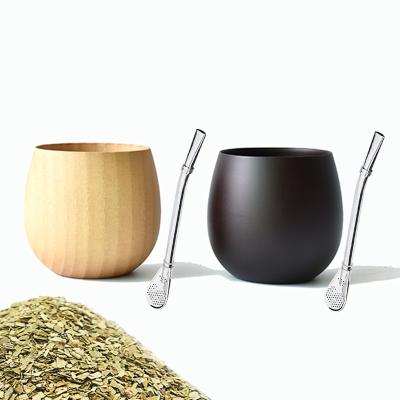 China Amazon / Wine Coffee Popular Disposable Yerba Mate Tea Cup With Bombilla Custom Tumbler for sale