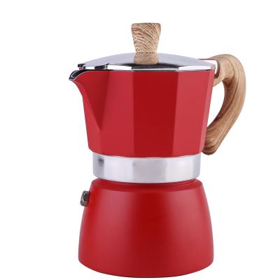 China Creative Mocha Design Cafetera Espresso 3Cup Viable Mental Pot Sale 6 Cup Moka Pot Best Moka Pot High Quality for sale