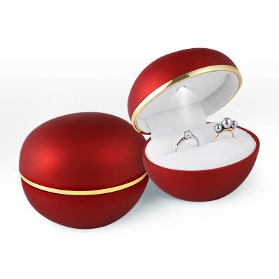 China Recycable Led Ring Box Egg Shape Jewelry Box Wholesale for sale