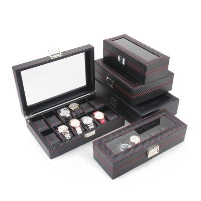 China Recyclable Leather Watch Box PU Watches Case Jewelry Storage Collector Clock Box caja reloj de caja for sale