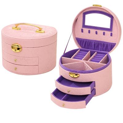 China Hot Design Custom Jewelry Leather Jewelry Collection Box Recyclable for sale