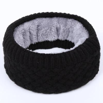 China Wholesale Acrylic Winter Burst Monochrome Warm Men And Women With Cashmere Knitted Scarves for sale