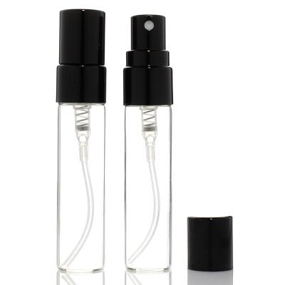 China 2ml 3ml 5ml 10ml Perfume Glass Cosmetic Clear Bottles Spray With Small Pump Container Clear Glass Perfume Spray Bottle for sale