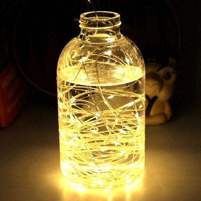 China LED light led decorative copper wire lamp string cake bouquet gift box lamp button copper wire lamp string for sale