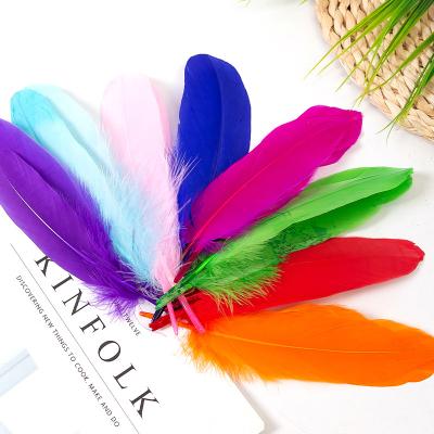 China Diy Feather Kindergarten Gift Kids Color White Feather Accessories Handmade Floating Feather Catcher Decoration Large for sale