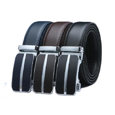 China Two-Layer Cowhide Kingholding Custom Belt Buckle Luxury Automatic Cowhide Belts Ratchet Belt for sale