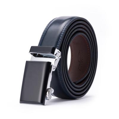 China Wholesale Cowhide Genuine Leather Belts Fashion Automatic Buckle Mens Leather Belts For Gift for sale