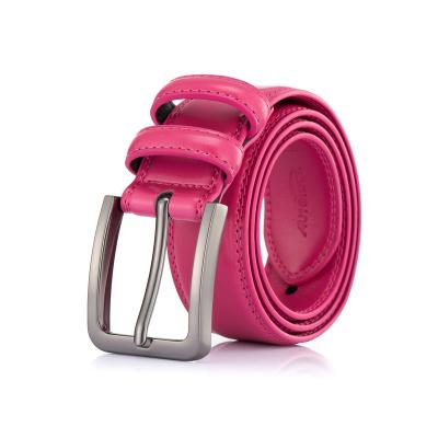 China Cowhide Rose Lock Casual Buckle Multicolor Options Fashion Luxury Cowhide Leather Men Belt for sale