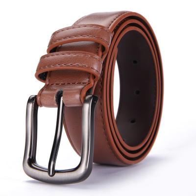 China High Quality Custom Made Two-Layer Cowhide Wholesale Multiple Colors To Choose Durable New Product Genuine Leather Belt Pin Buckle Belt for sale