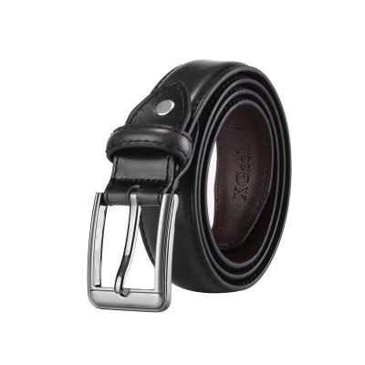 China Wholesale Men's Two-Layer Whip Pin Buckle Leather Belt Men All-match Casual Jeans Belt for sale