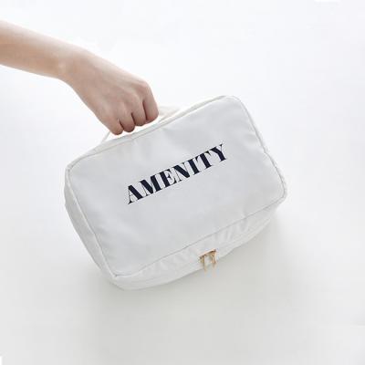 China Sunnyin Soft Multifunctional Portable Waterproof Graceful Makeup Make Up Storage Handbag Travel Toiletry Bag Cosmetic Bag for sale