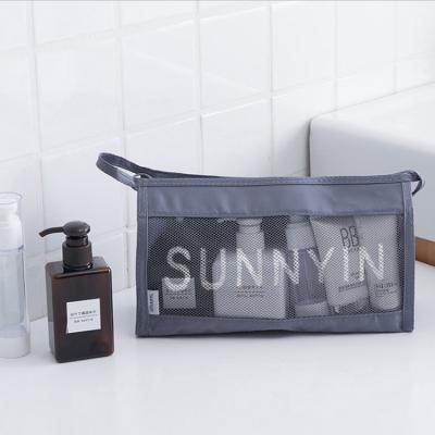 China Normcore/Minimalist Breathable Portable Toiletry Organizer Makeup Pouch for Travel or Bathroom Shower for sale