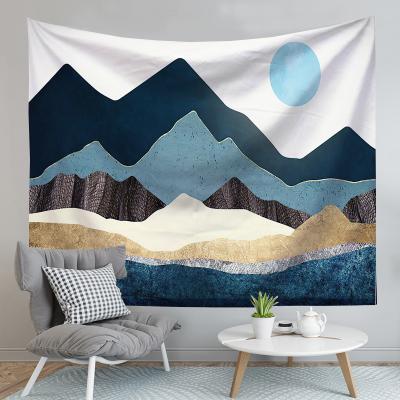 China Wholesale Abstract Healthcare Institutes Gouache Printing Tapestry Living Room Home Decoration Wall Tapestry for sale