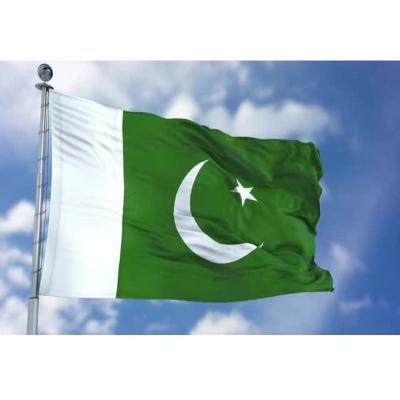 China Pakistan National Hanging Flag 3x5 Wholesale Exhibition Polyester Printed Banner Flags And Other National Flag for sale