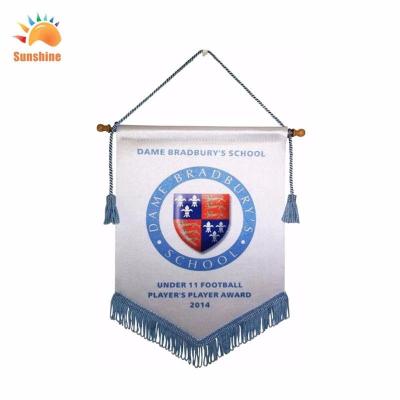 China Mini Customize Logo Football Club Pennant Match Pennant Exchange Flag Student for sale