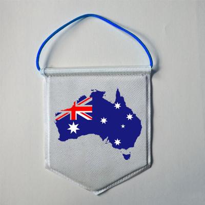 China Custom Pennant Car Flag 4x6in Flag Australia Pennant Mini Hanging Flags For Car for sale