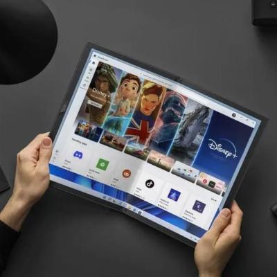 China Draagbaar opvouwbaar scherm Ultra Dun UTG Glas Voor HD Laptop Notebook Computer Te koop