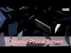 customized crystal ceramic glass for ceramic phone screen display cover