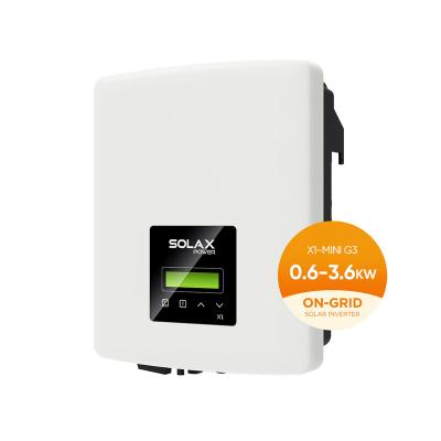 China Solax 1Kw 2Kw 3Kw 5Kw Solar Powered Inverter On Grid With Charger 3.6Kw 800W 267/328 /126mm for sale