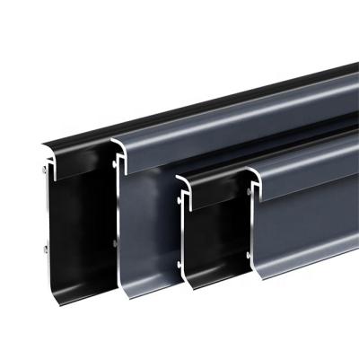 China Modern led skirting board wall base protection aluminum skirting profiles with led lights flooring accessories led skirting board for sale