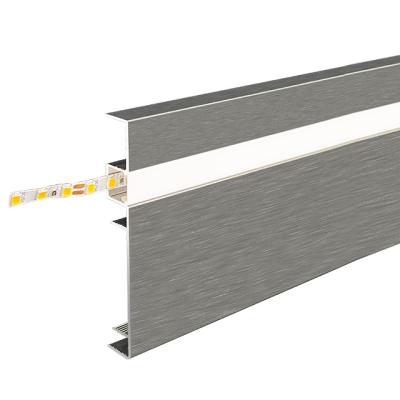 China New Design Modern Factory Price Led Aluminum Profile For Wall Corner Moden Luxury Floor Edging Line Panel For House Decoration for sale