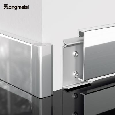 China Foshan Nanhai modern stainless steel skirting board plinth pine aluminum skirting skirting aluminum for drywall baseboard for sale