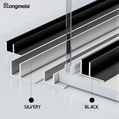 China Modern Curb Tile Trim Floor Aluminum Protective Glass Edging Trims U Shape Decorative Stainless Steel Tile Trim for sale