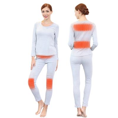 China Outdoor use antibacterial intelligent portable battery full set passionate long underwear for body heating for sale