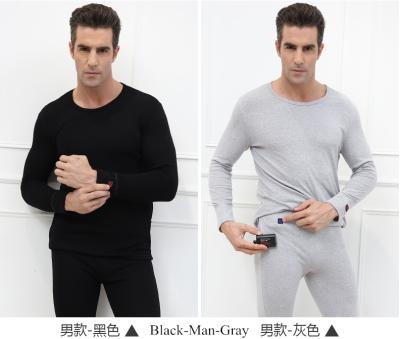 China Free Sample New Design Antibacterial Slim Fit Thermal Thermal Heated Underwear For Men for sale