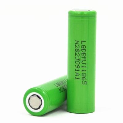 China New MJ1 18650 3.7V 3500mAh lithium ion battery for toys with 10A discharge for sale