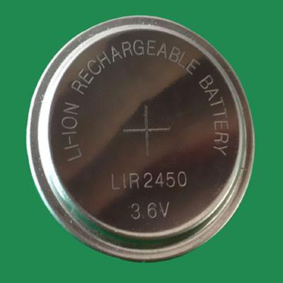 China Toys factory supply wholesale affordable CR2450 lithium battery for remote car key lithium manganese button battery for sale