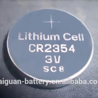 China Remote Control CR2354 Button Cell Battery CR2354 3v 480mAh SC Lithium Battery For Computer Mainboard for sale