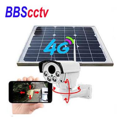 China New arrival 1080p 4zoom ptz 4g IR distance 60m waterproof/waterproof outdoor solar security camera for sale