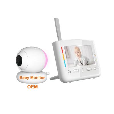 China New Pan Tilt-Zoom PAN-TILT Camera Large Screen Night Vision Wireless Bi-Directional Temperature Display Soothes VOX Mode Baby Monitors for sale