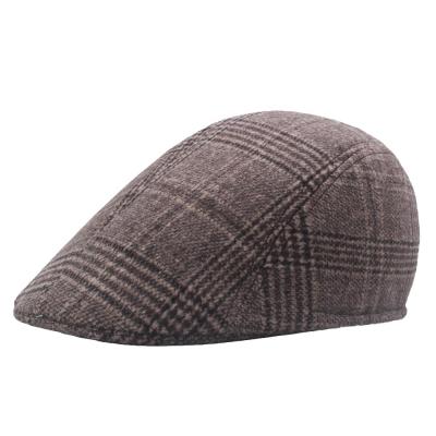 China Pale Men's Beret Vintage Herringbone Tweed Blinders Hat Newsboy Beret Hat Winter Beret Hats for sale