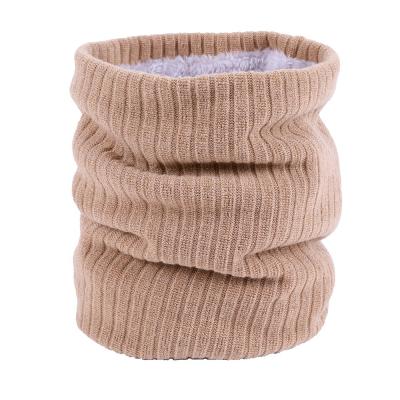 China Sale Good Quality Outdoor Knitting Loop Scarf Winter Warm Cozy Soft Warm Solid Color Men and Women Neck Warmer for sale