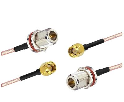 China RF SMA MALE to N cable RG316 L=150mm FEMALE OR any other length for sale