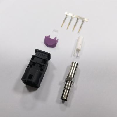 China 4 Pins Automotive HSD LVDS Connector Code Jet Black / 9005 A Automotive Standard Male For Dacar 535 Cable 4P E4S10A-1AKX5-A for sale