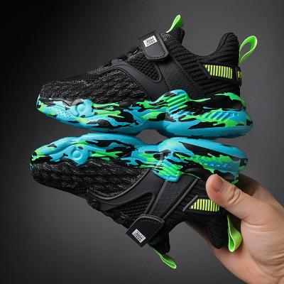 China Lightweight Children Shoes Spring And Autumn Kids Shoes Sneakers Children Fashion Breathable School Black Sports Shoes for sale