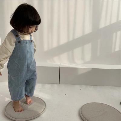 China Autumn Jeans Rompers Girl Romper anti-pilling children's clothes 2021 kids overalls cotton boy's jeans suspenders fashion new for sale