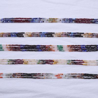 China Natural Stones New Arrival Trendy Color Change 3mm Gemstone Beads For Jewelry Making Natural Colorful Faceted Stone for sale